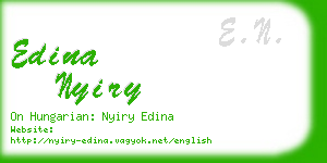 edina nyiry business card